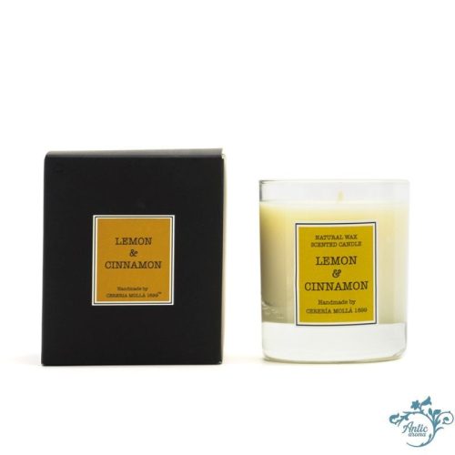 5502 VELA 230 grs. LEMON & CINNAMON Cerería Mollá