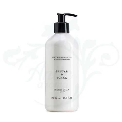 HC48 CREMA CORPORAL SANTAL & TONKA 500 Ml. Cereria Mollá 1899